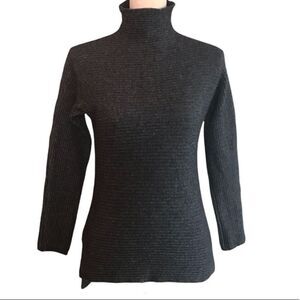 Bartolini Gray Wool and Cashmere Blend Mock Turtle Neck Sweater Medium